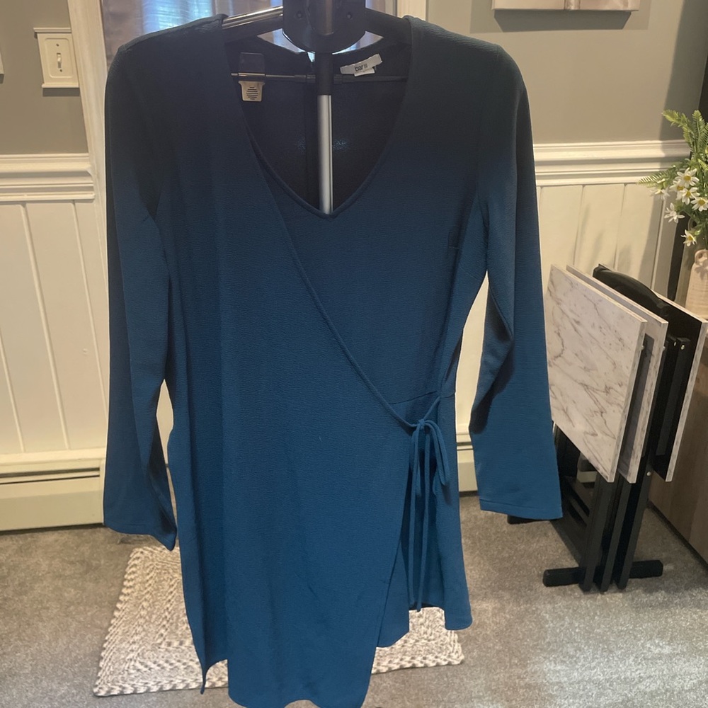 Bar III Navy Long Sleeve Dress